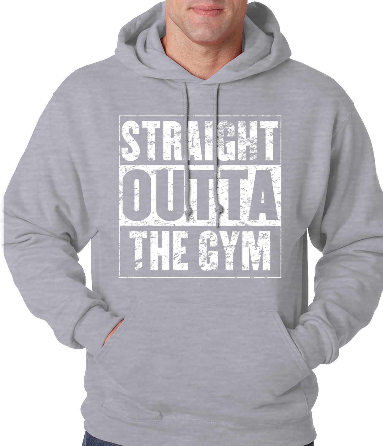Straight Outta The Gym Adult Hoodie