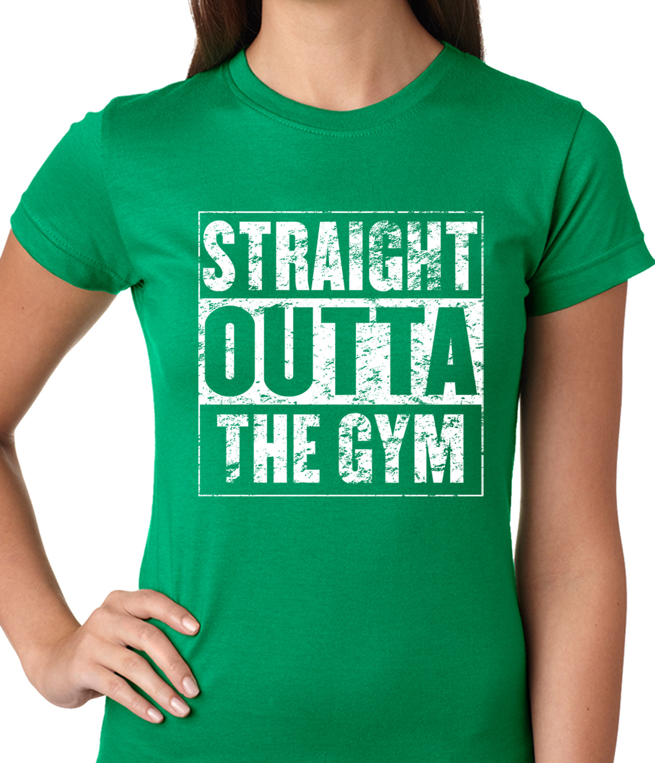 Straight Outta The Gym Ladies T-shirt