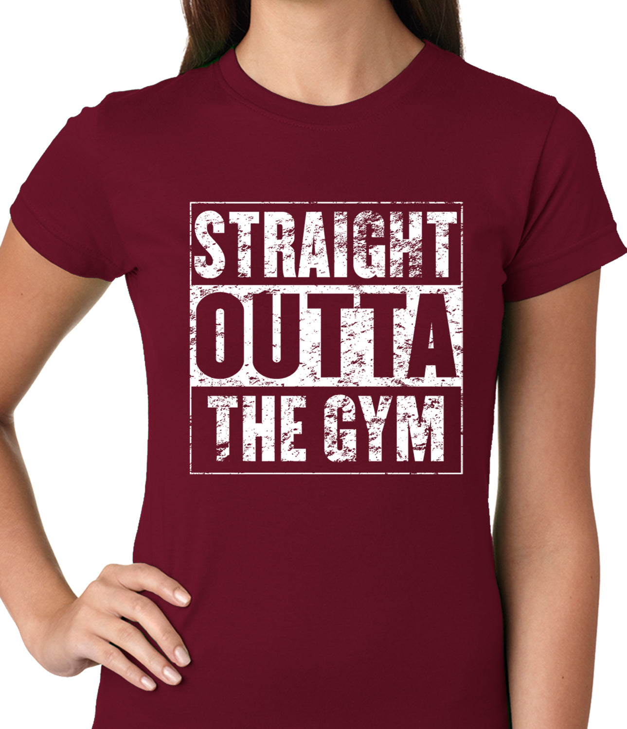 Straight Outta The Gym Ladies T-shirt
