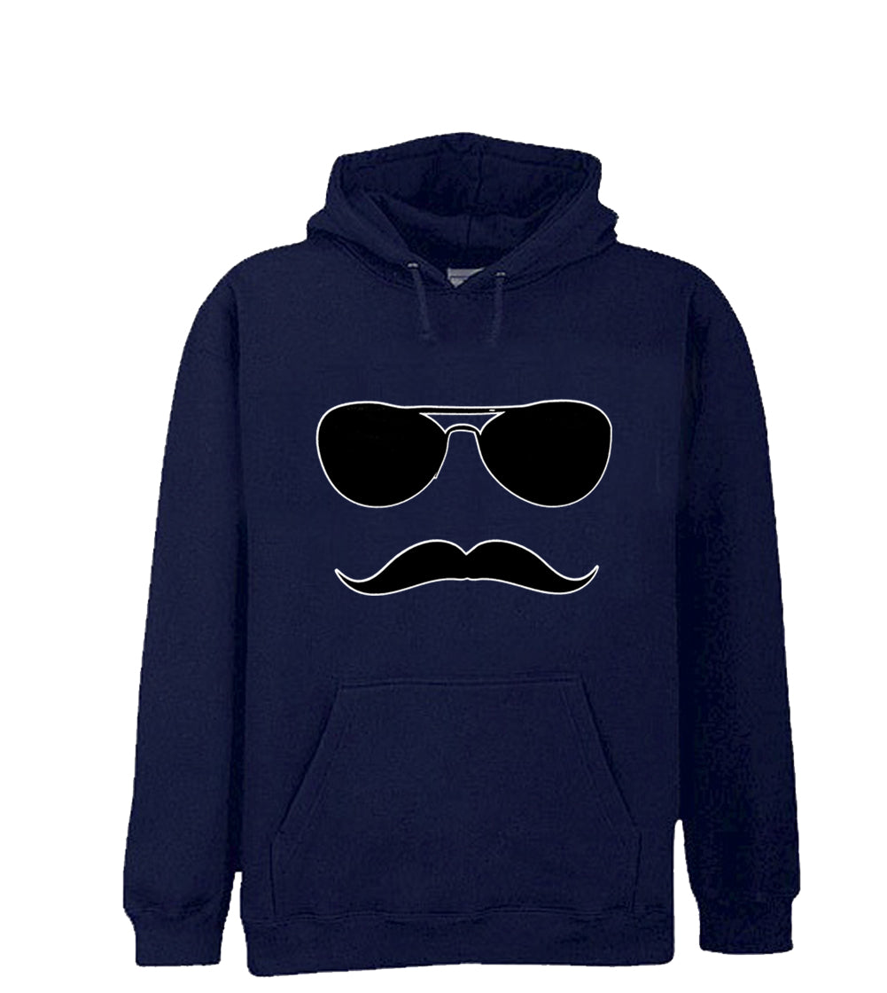 Sunglasses Mustache Adult Hoodie