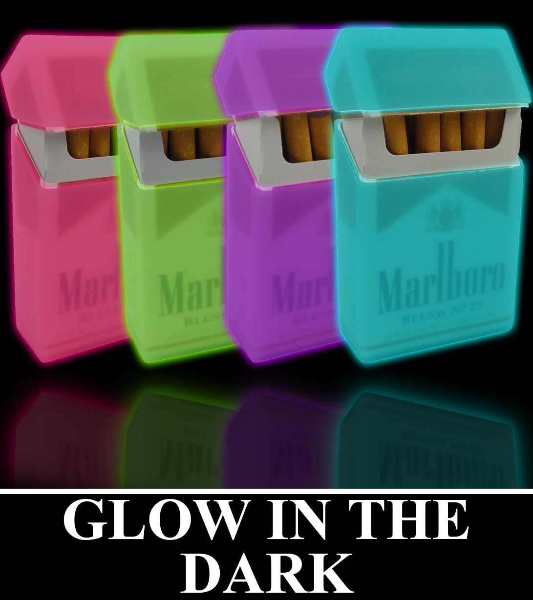Super Glow In The Dark Cigarette Case ( Regular Size & 100's )