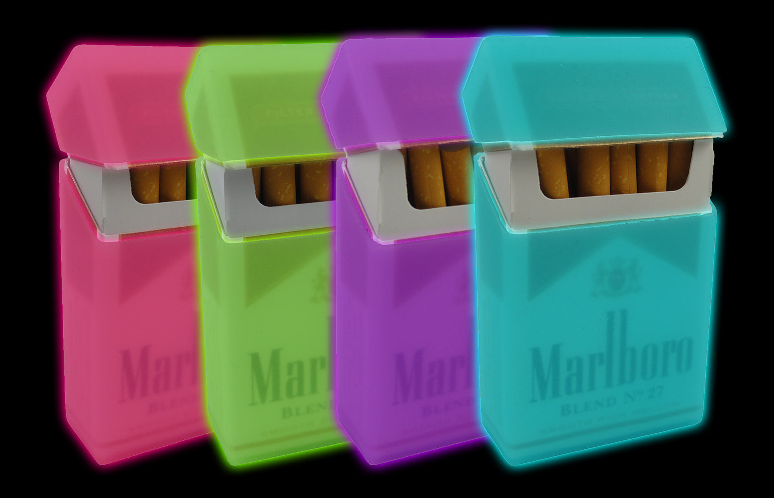Super Glow In The Dark Cigarette Case ( Regular Size & 100's )