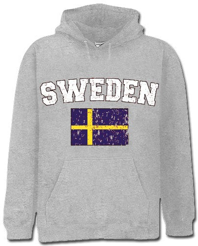 Sweden Vintage Flag International Hoodie