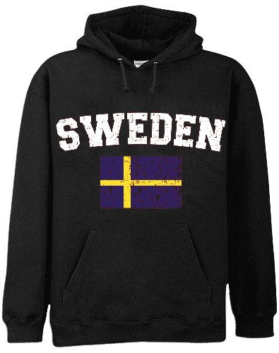 Sweden Vintage Flag International Hoodie