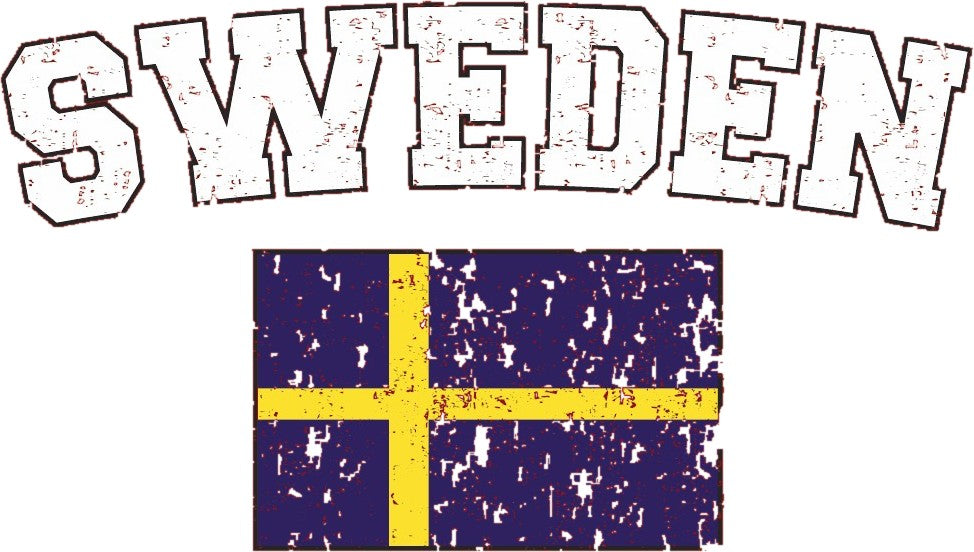 Sweden Vintage Flag International Hoodie