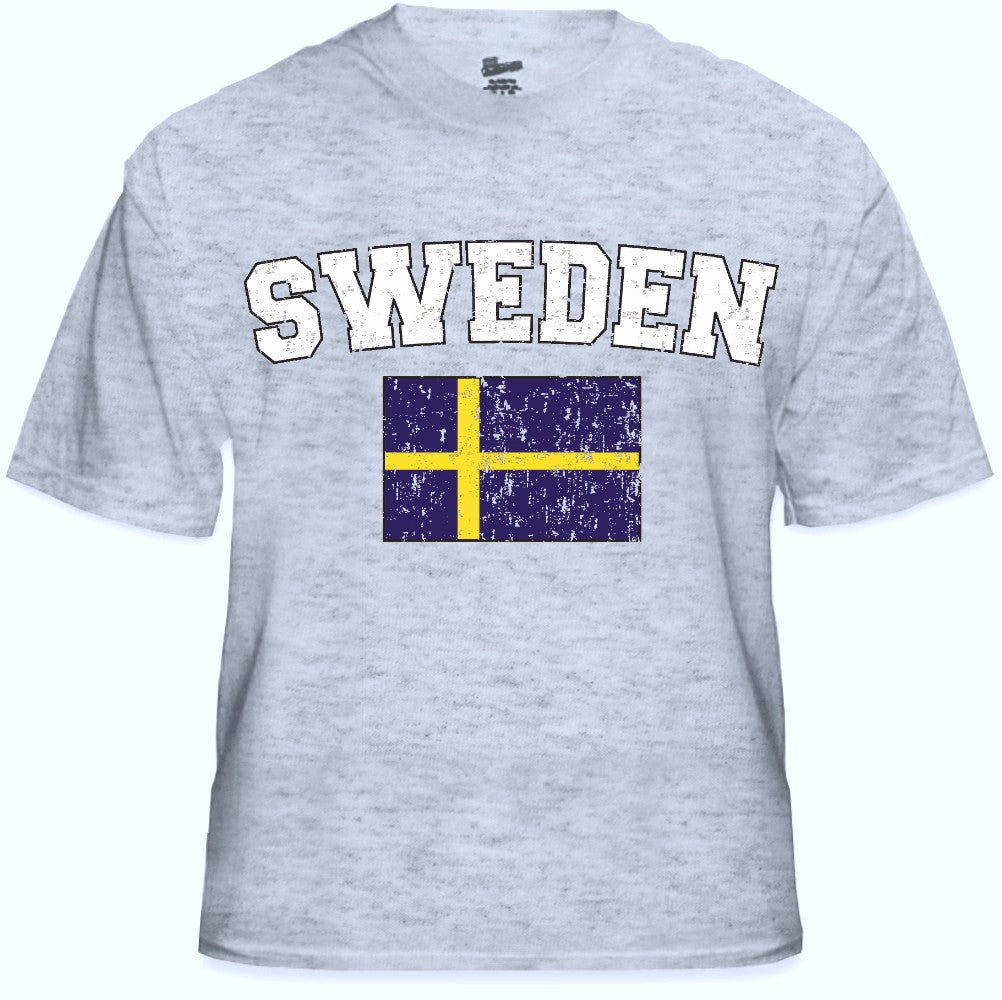 Sweden Vintage Flag International Mens T-Shirt