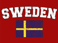 Sweden Vintage Flag International Mens T-Shirt