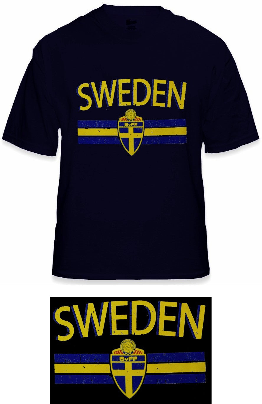 Sweden Vintage Shield International Mens T-Shirt