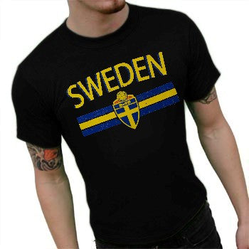Sweden Vintage Shield International Mens T-Shirt