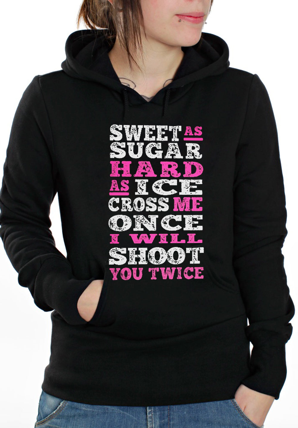 Sweet As Sugar Hard As Ice Adult Hoodie
