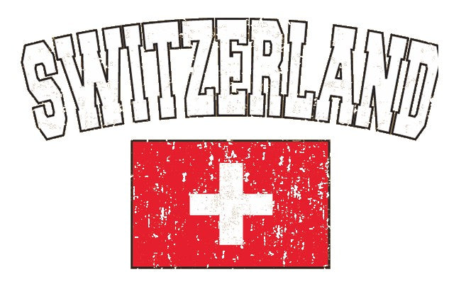 Switzerland Vintage Flag International Mens T-Shirt