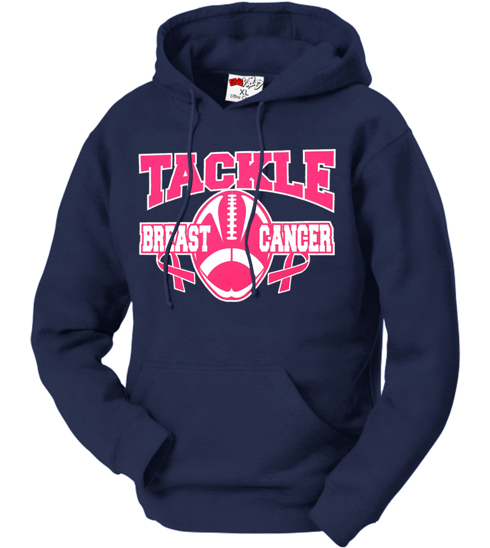 Tackle Breast Cancer Adult Hoodie