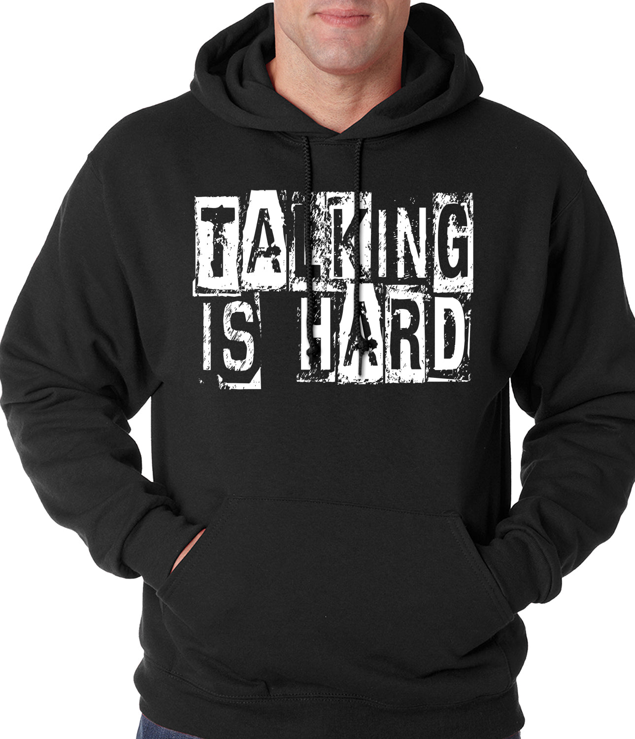 Talking Is Hard Adult Hoodie