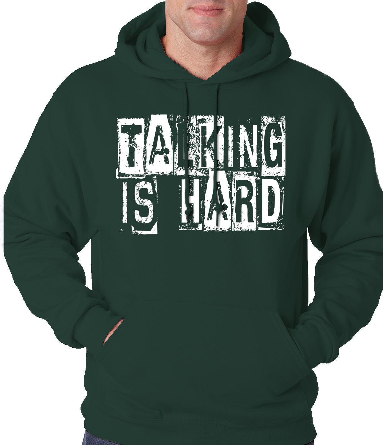 Talking Is Hard Adult Hoodie