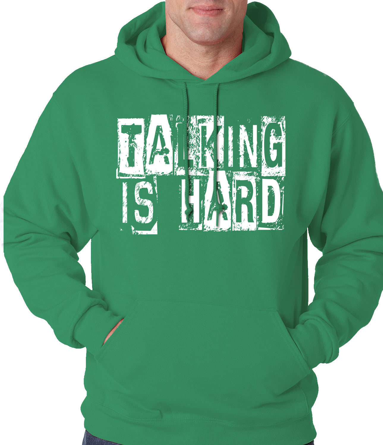 Talking Is Hard Adult Hoodie