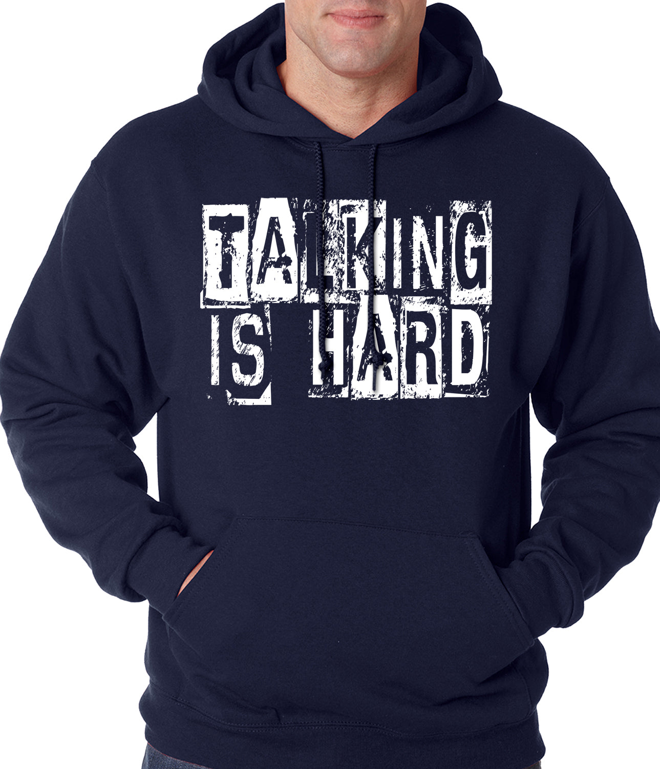 Talking Is Hard Adult Hoodie