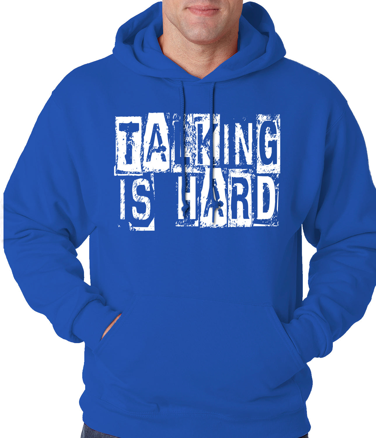 Talking Is Hard Adult Hoodie