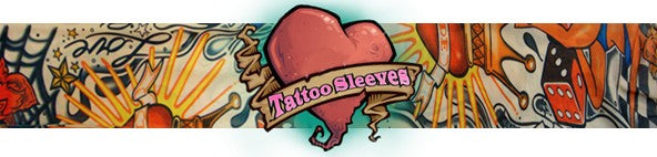 Tattoo Sleeves - Two Faced Sun Temporary Tattoo Sleeves (Pair)