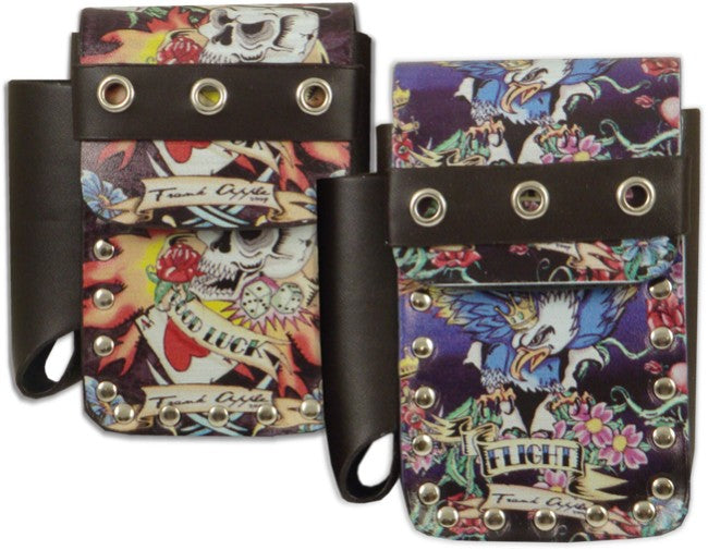 Tattoo Art Cigarette Pouch with Lighter Holder (For Regulars & 100's)