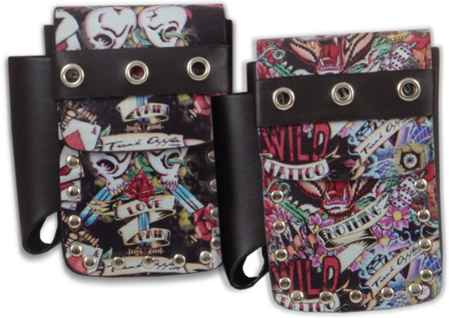 Tattoo Art Cigarette Pouch with Lighter Holder (For Regulars & 100's)