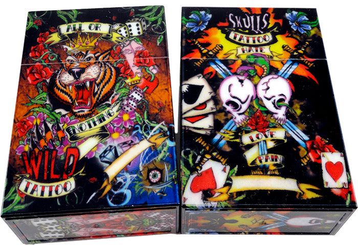Tattoo Style Cigarette Box (For Regular Size Cigarettes)