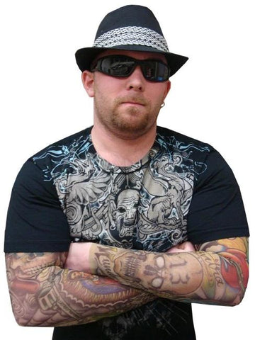 Tattoo Sleeves - Authentic Sleeves Brand Pair of Gangsta Tattoo Sleeves (Pair) 