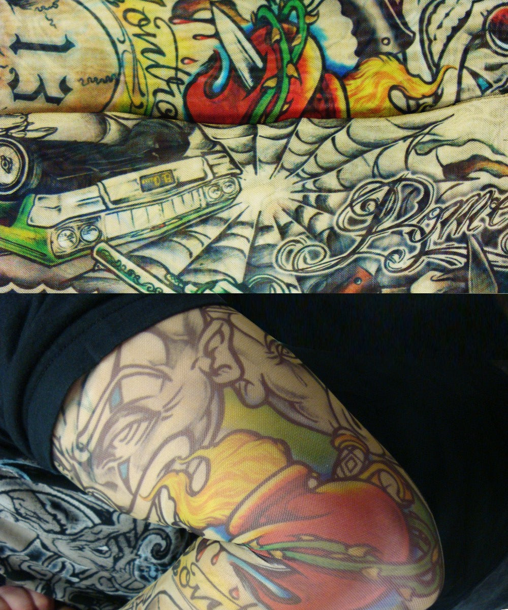 Authentic 'Gangsta' Tattoo Sleeves (Pair)