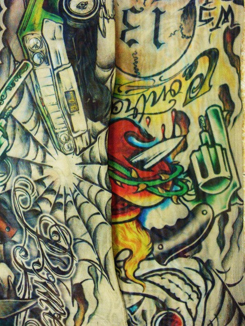 Authentic 'Gangsta' Tattoo Sleeves (Pair)