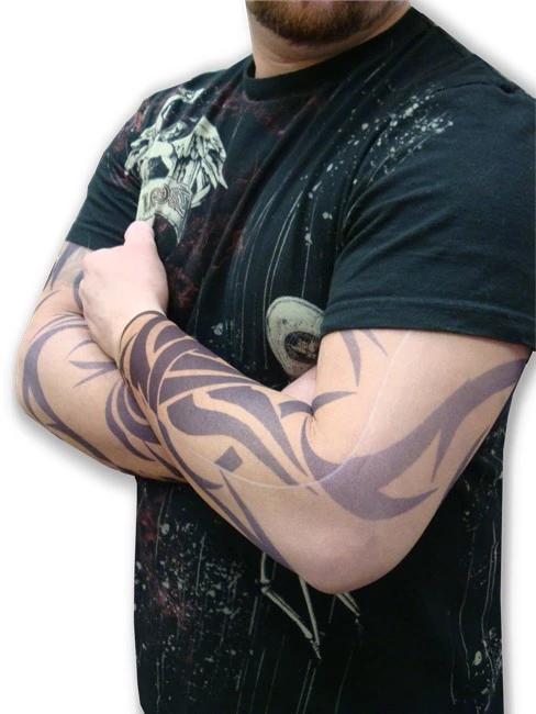 Tattoo Sleeves - Classic Tribal Tattoo Sleeves (Pair)
