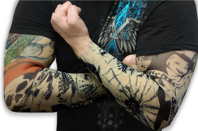 Tattoo Sleeves - Prison Ink Temporary Tattoo Sleeves (Pair)
