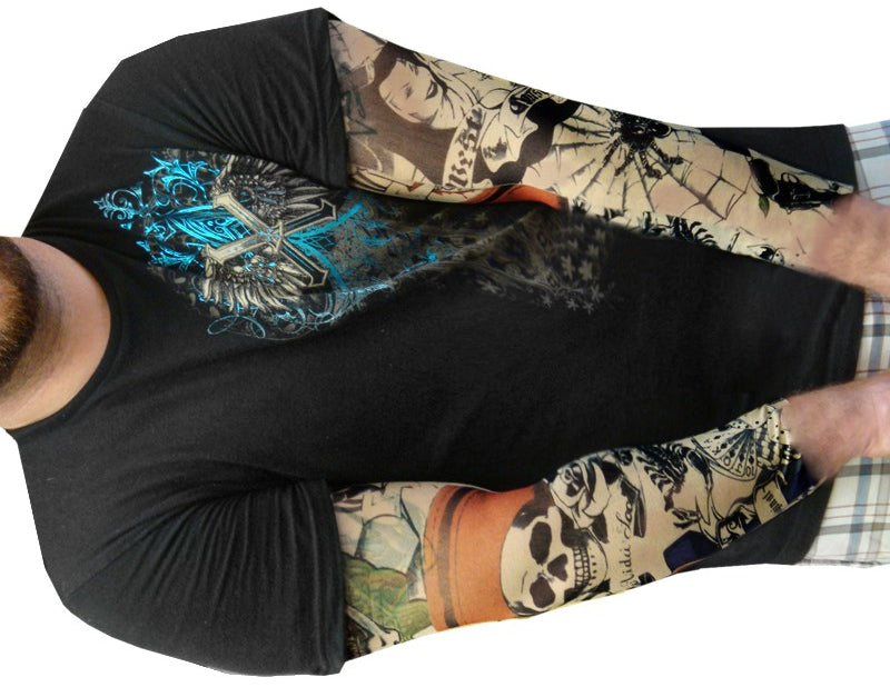 Tattoo Sleeves - Prison Ink Temporary Tattoo Sleeves (Pair)