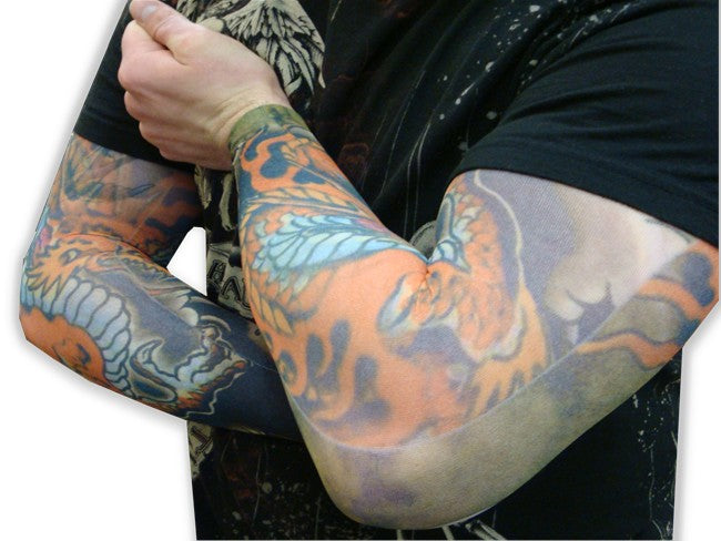 Tattoo Sleeves - Red Dragon Tattoo Sleeves (Pair)
