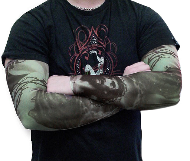 Tattoo Sleeves - Religious Christian Faith Tattoo Sleeves (Pair)