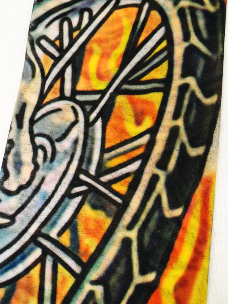 Skull And Flames Biker Fake Tattoo Sleeves (Pair)