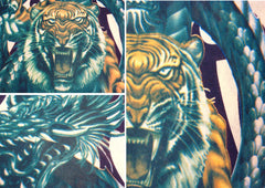 Tattoo Sleeves - Tiger vs. Dragon Temporary Tattoo Sleeves (Pair)