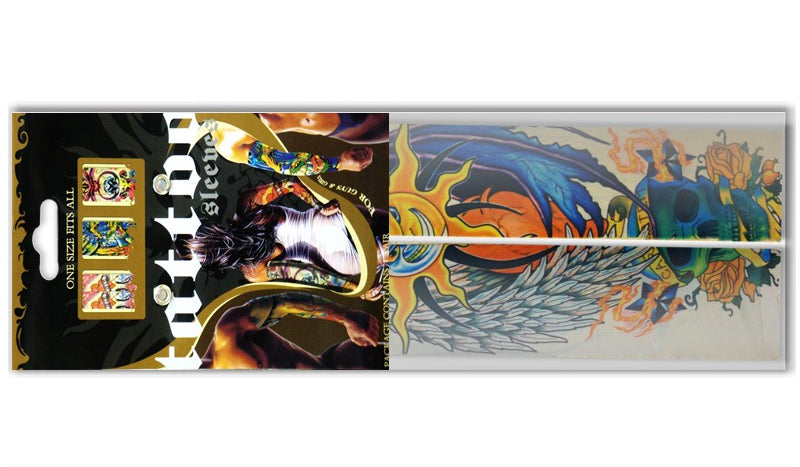 Tattoo Sleeves - Two Faced Sun Temporary Tattoo Sleeves (Pair)