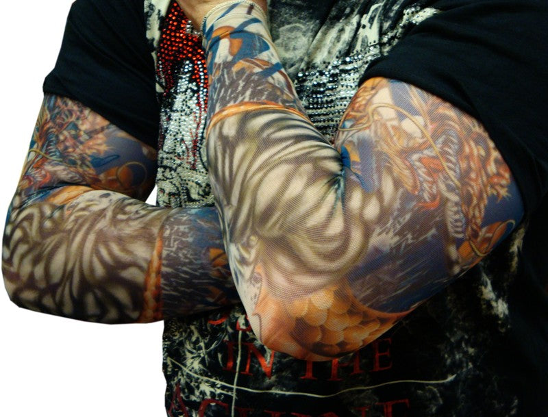 Tattoo Sleeves - White Tiger Tattoo Sleeves (Pair)