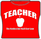 Teacher The Hardest Job Girls T-Shirt