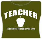 Teacher The Hardest Job Girls T-Shirt