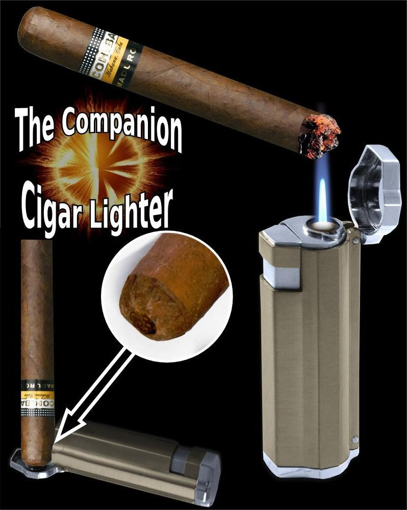 The Companion Two in One Cigar Lighter With Hole Punch
