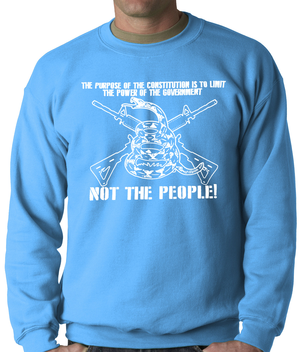 The Constitution Limits The Government Not People Adult Crewneck
