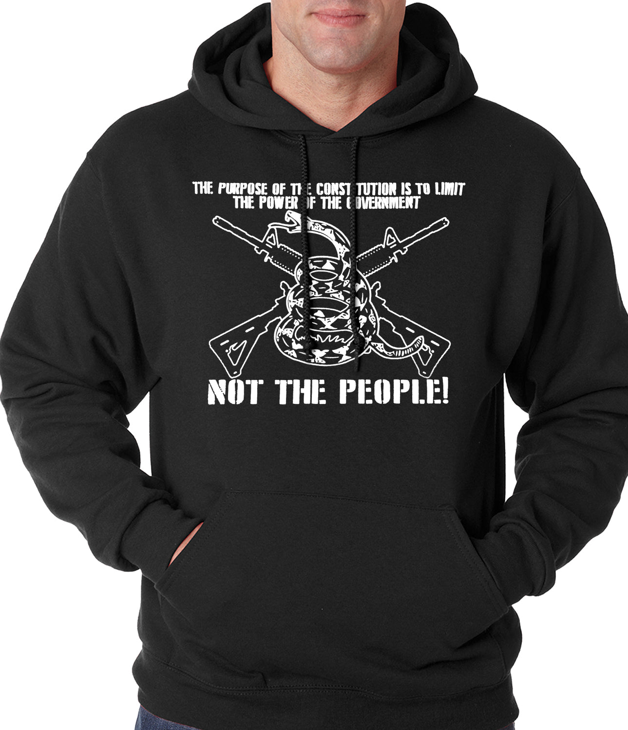 The Constitution Limits The Government Not People Adult Hoodie