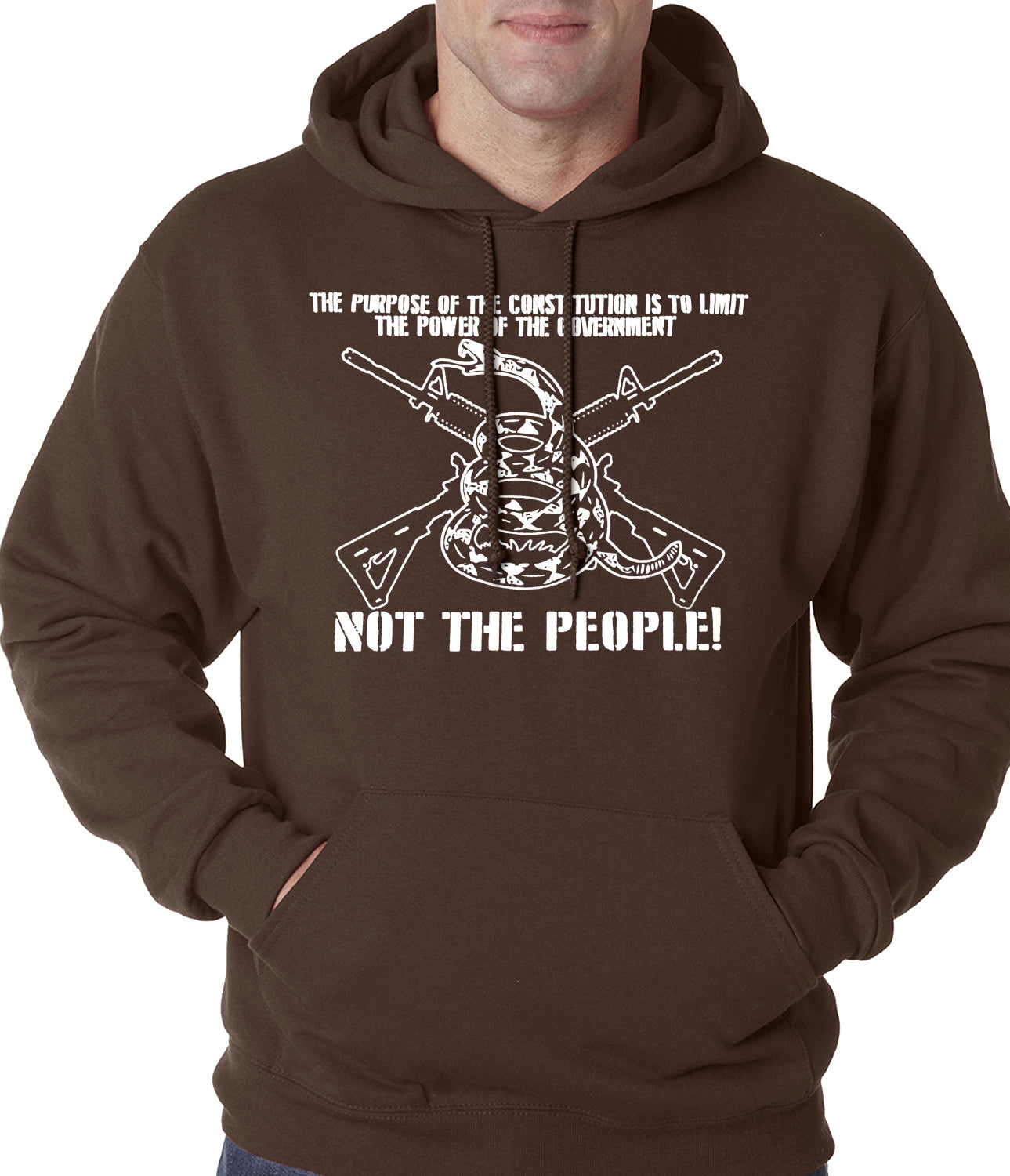 The Constitution Limits The Government Not People Adult Hoodie