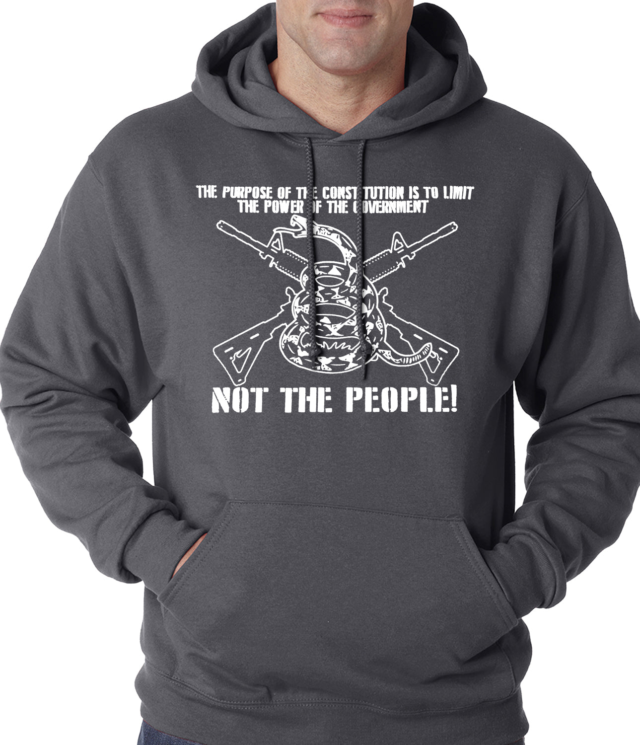 The Constitution Limits The Government Not People Adult Hoodie