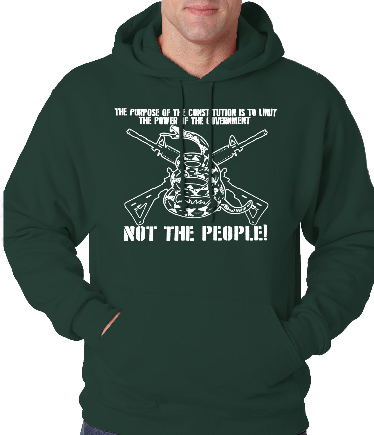 The Constitution Limits The Government Not People Adult Hoodie