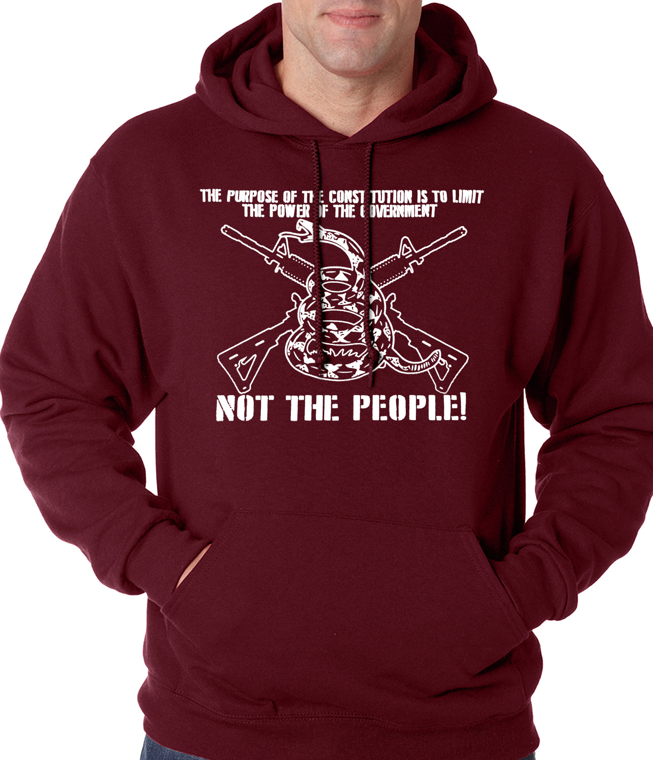 The Constitution Limits The Government Not People Adult Hoodie