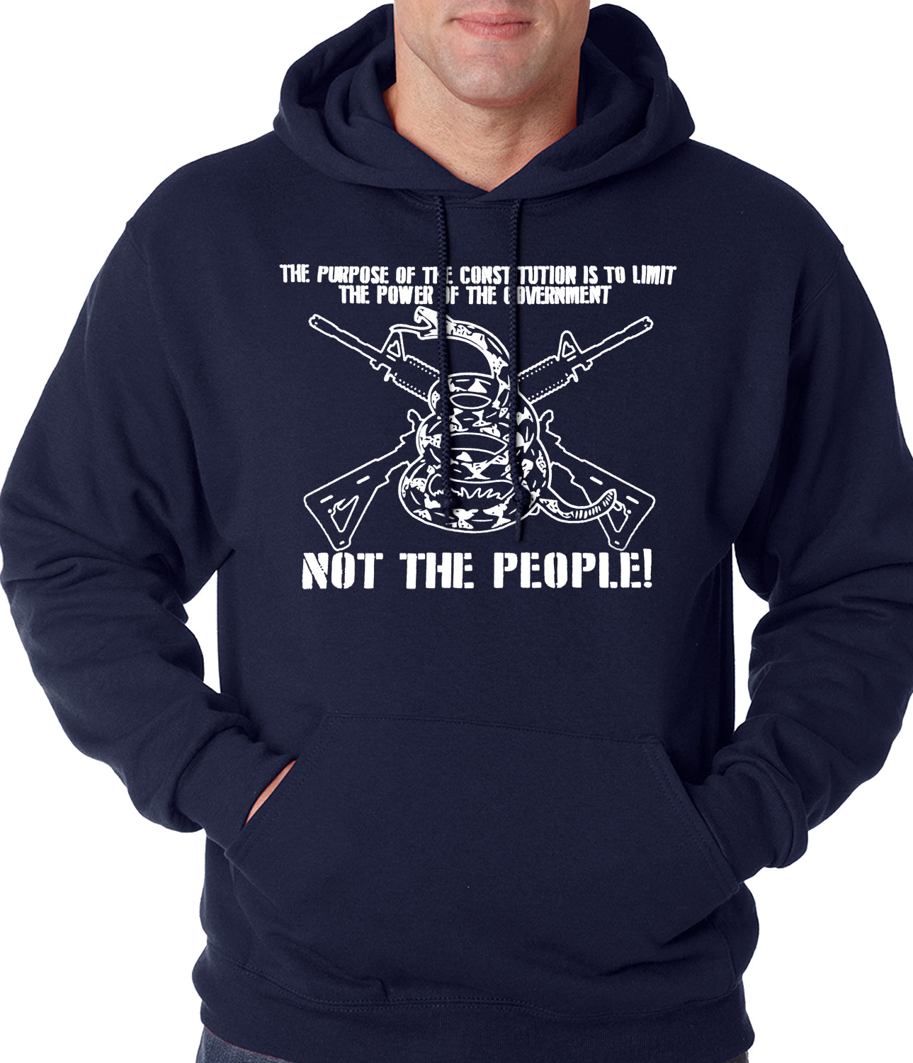 The Constitution Limits The Government Not People Adult Hoodie