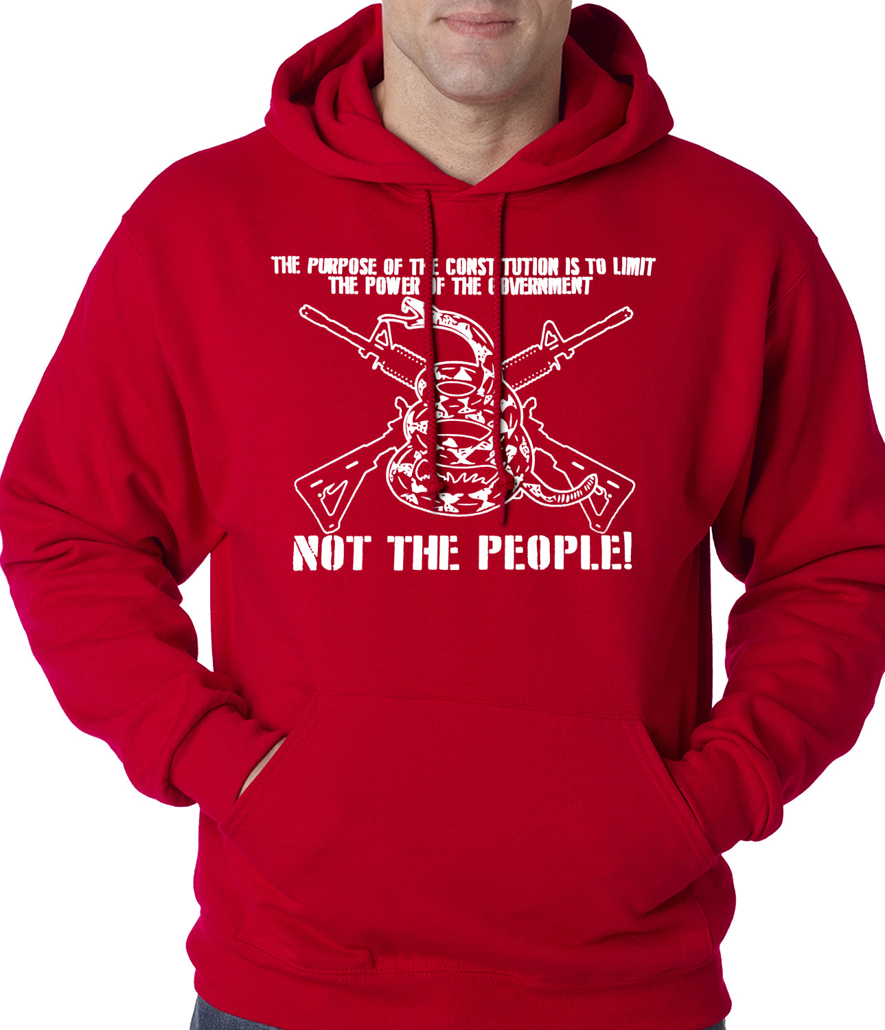 The Constitution Limits The Government Not People Adult Hoodie