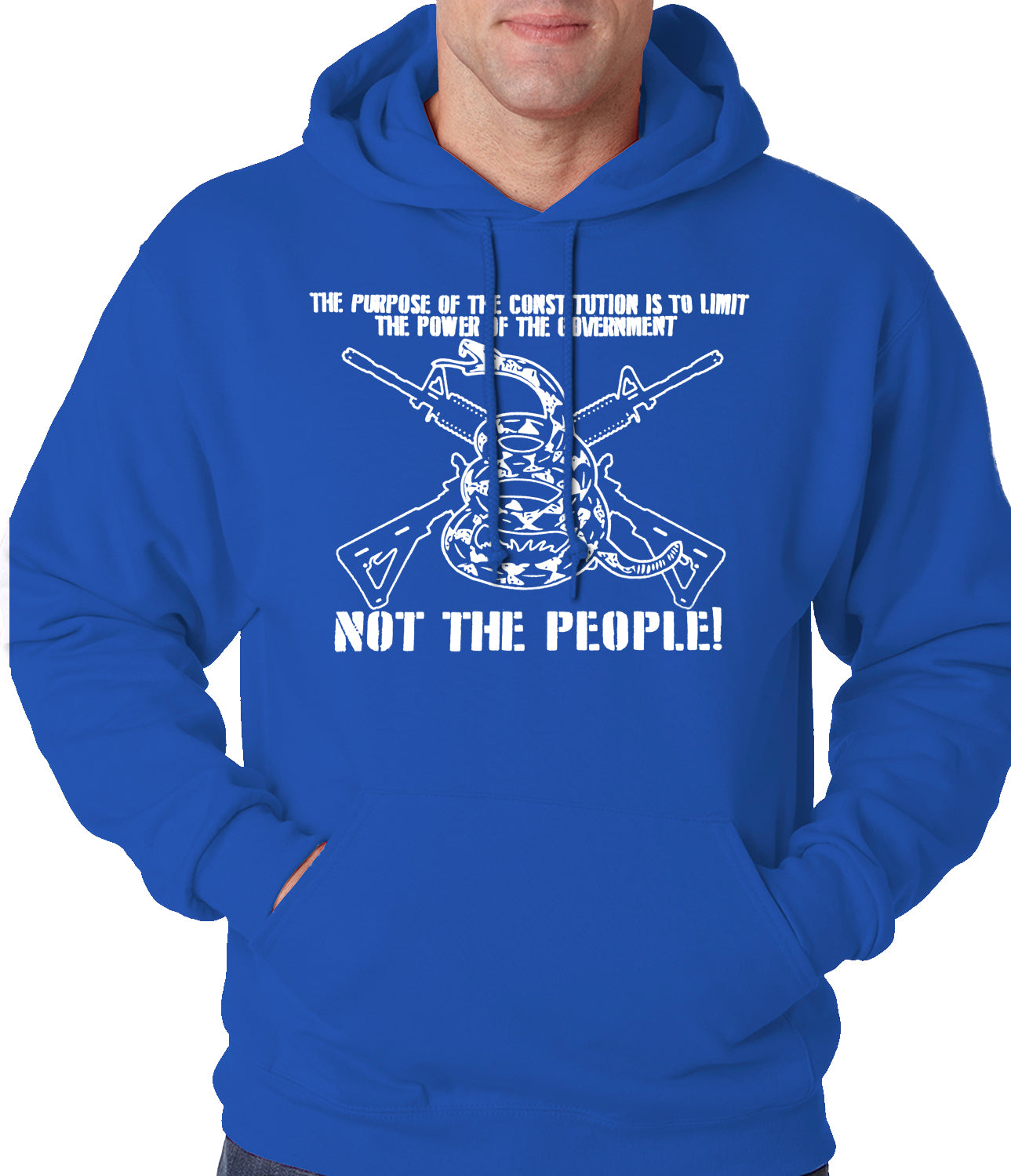 The Constitution Limits The Government Not People Adult Hoodie