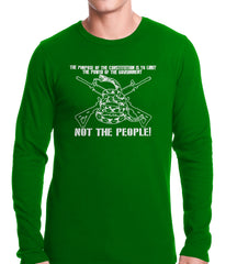 The Constitution Limits The Government Not People Thermal Shirt
